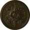 Ekena Millwork Bradford Ceiling Medallion (Fits Canopies up to 6 5/8"), Hand-Painted Green Gold, 32 5/8"OD x 2"P CM32BRGGS - alternate 1